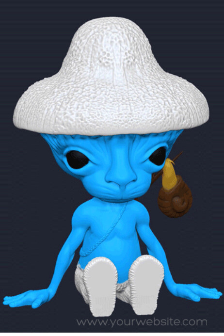 Smurf Cat | smurf cat drawing Poster template